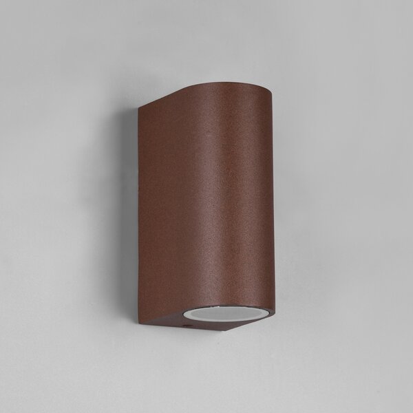 Trio Lighting Lampă de exterior Roya, 2 flăcări, rotundă, rugină, reglabil, Maro / Rugină, Metal, Modern