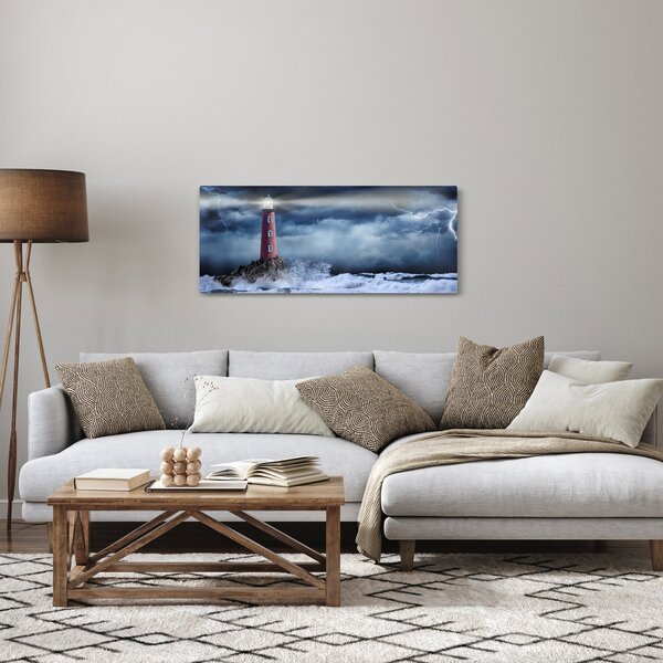 Tablou - Far pe stâncă (120x50 cm)