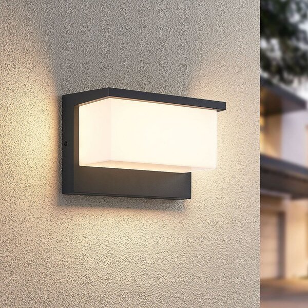Trio Lighting Aplică LED de exterior Nestos, IP54, Negru, Metal, Modern