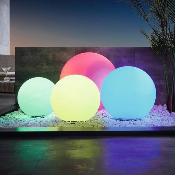 EGLO connect Monterolo-Z LED plafonieră de exterior cu Ø50cm, reglabil, Alb, Plastic, Modern