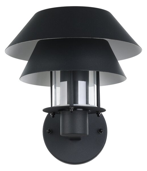 EGLO Chiappera aplică de exterior cu abajur dublu, reglabil, Negru, Metal, Modern