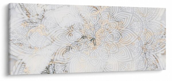 Tablou - Mandale albe (120x50 cm)