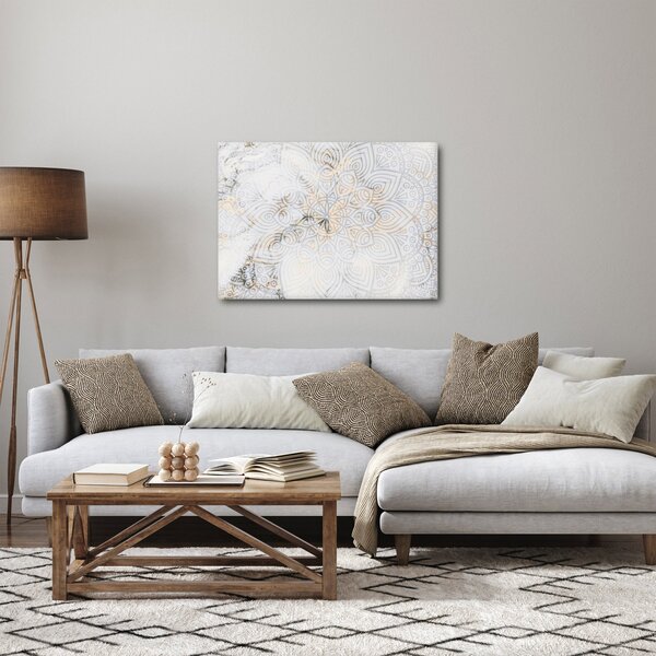 Tablou - Mandale albe (70x50 cm)
