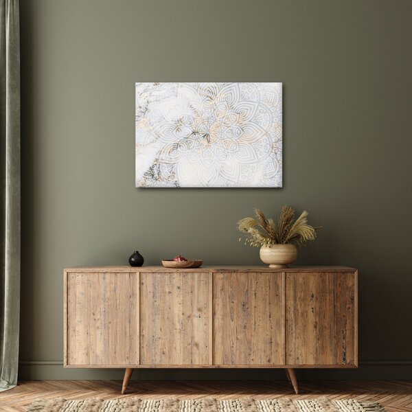 Tablou - Mandale albe (70x50 cm)
