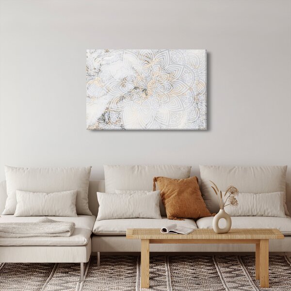 Tablou - Mandale albe (90x60 cm)