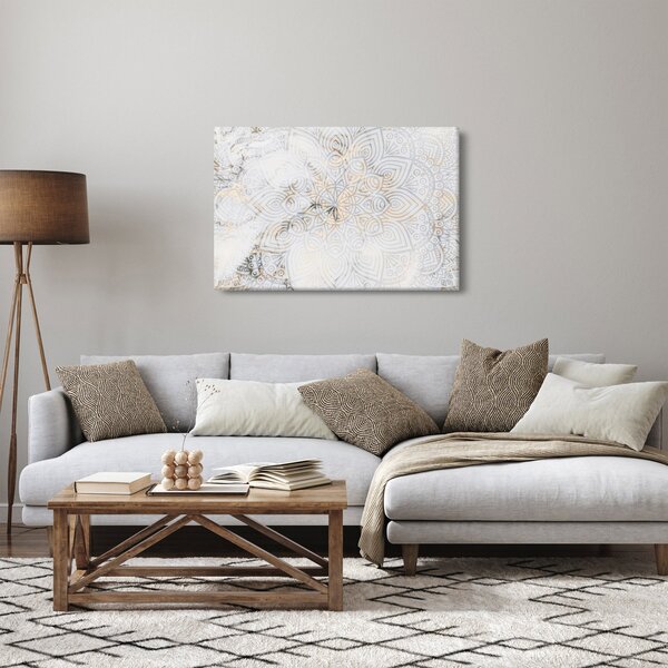 Tablou - Mandale albe (90x60 cm)