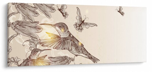 Tablou - Colibri (120x50 cm)