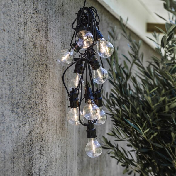 PR Home Glow ghirlandă luminoasă LED exterior negr, Negru, Plastic