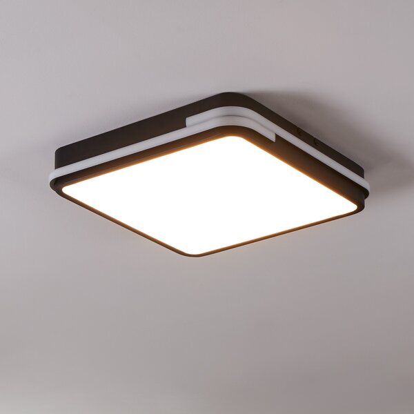 EGLO connect Genovese-Z plafonieră LED cu RGBW, reglabil, Negru, Camera de zi / sufragerie, Metal, Modern