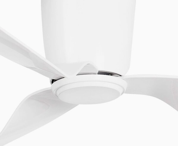 FARO BARCELONA Ventilator de tavan Pemba L, motor DC, alb, Alb, Camera de zi / sufragerie, Plastic, Modern