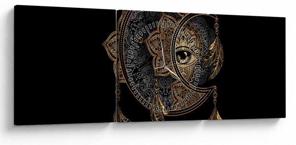 Tablou - Ochiul magic (cu ceas) (90x30 cm)