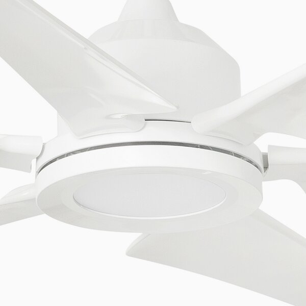 FARO BARCELONA Ventilator de tavan Cies XL spații mari, DC alb, Alb, Plastic