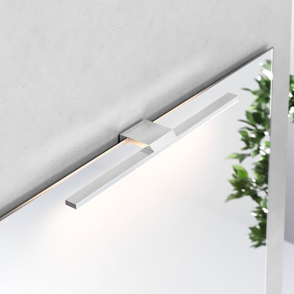 MCJ Lumină cu LED pentru oglindă Triga IP44, crom, 40cm, 4.000K, Metalic, Baie, Metal, Modern