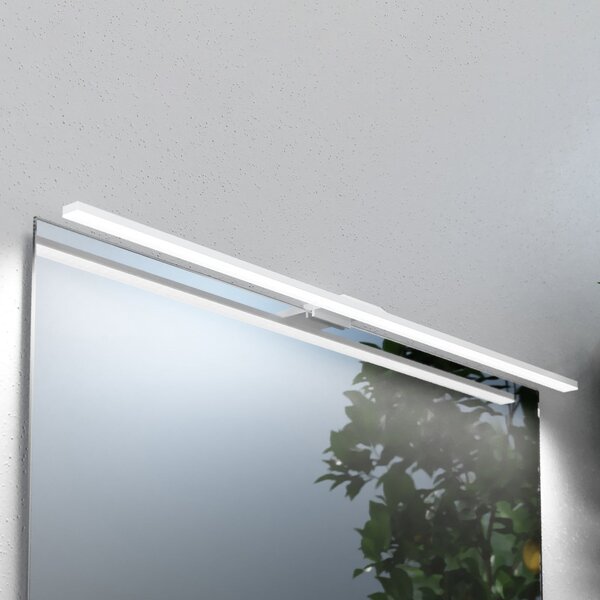 MCJ Lumină cu LED pentru oglindă Triga, IP44, alb, 80cm, 3.000K, Alb, Baie, Metal, Modern
