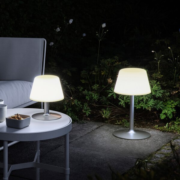 Eva Solo EVA lampă solară LED terasă USB dimabilă 50cm, reglabil, Metalic, Metal, Modern