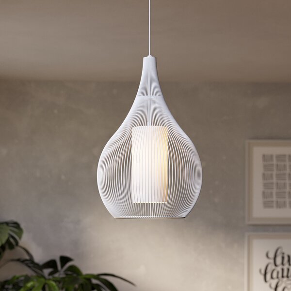 EGLO Razoni 1 lampă suspendată, bec, alb, reglabil, Alb, Camera de zi / sufragerie, Metal, Modern
