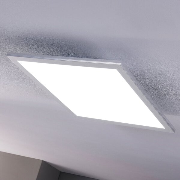 Lindby Panou LED Livel, set de 2, CCT, 40 cm x cm, telecomandă, reglabil, Metalic, Bucătărie, Plastic, Modern