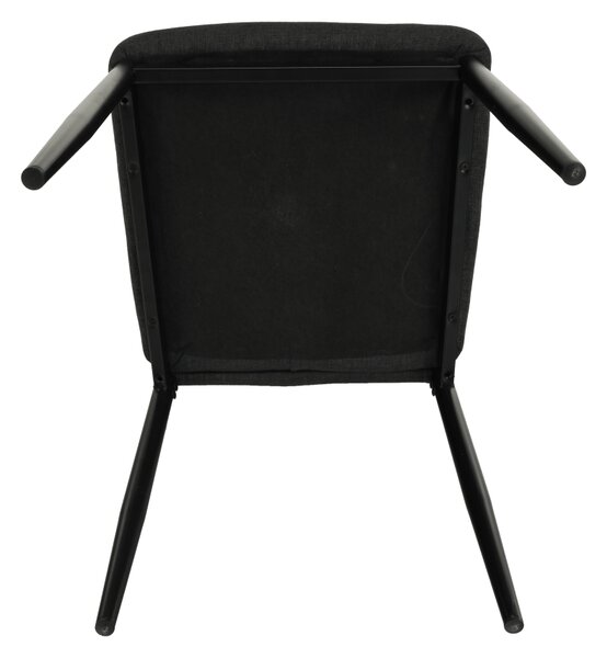 Scaun de sufragerie Collort nova (gri închis + negru). 744536