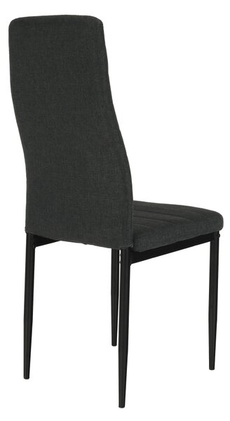 Scaun de sufragerie Collort nova (gri închis + negru). 744536