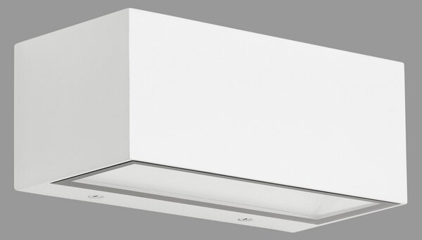 Telefunken LED lumina de perete în aer liber Monaco sus / jos alb, Alb, Metal, Modern, Perete unghiular