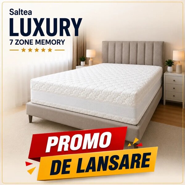 Saltea LUXURY 7 ZONE MEMORY – 30 cm, Pocket & Memory Foam (RLX 19)