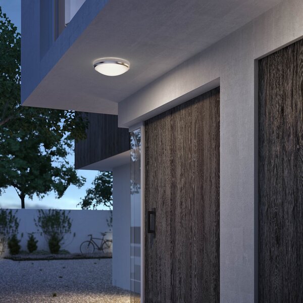 Philips Doris aplică LED exterior IP54 4000K niche, Gri, Metal