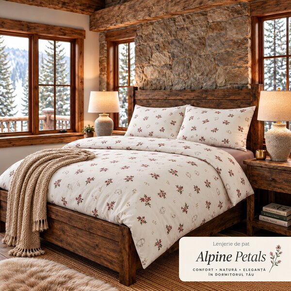 LENJERIE PAT TRICOT BUMBAC 100 % CU HUSĂ- ALPINE PETALS