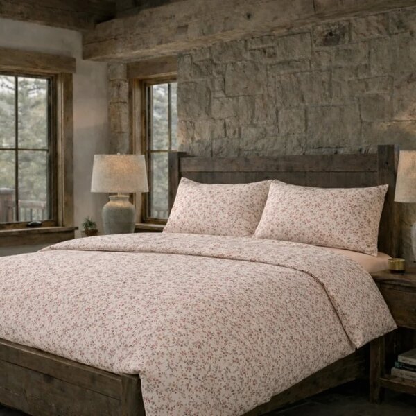 LENJERIE PAT TRICOT BUMBAC 100 % CU HUSĂ- BLUSH MEADOW