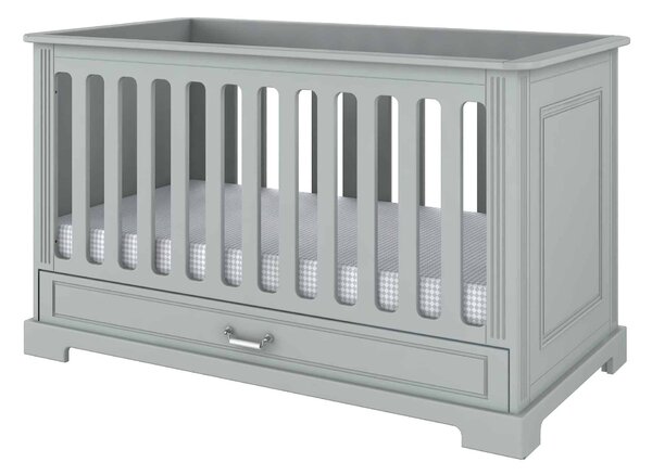 Patut cu sertar pentru copii Ines Grey 70 x 140 cm