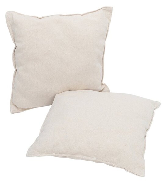 Hamac tip scaun, 100x130 cm, 2 perne, bara din lemn, bumbac bej