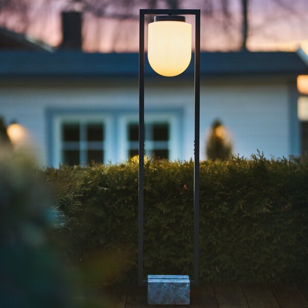 By Rydéns Stanley lampadar exterior, negru-nisip, Negru, Metal, Modern