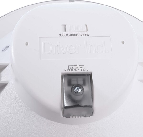 Deko-Light Plafonieră LED încastrată Acrux, Ø 24 cm, negru, CCT, reglabil, Negru, Camera de zi / sufragerie, Plastic, Modern