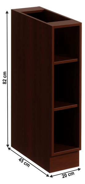 KONDELA Dulap inferior D20P, nuc Milano, SICILIA
