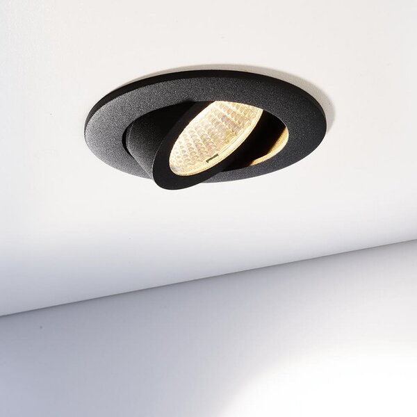 Deko-Light Spot LED încastrabil în tavan Dione 3.000 K alb, reglabil, Alb, Camera de zi / sufragerie, Metal, Modern, Corpuri de iluminat încastrate rotunde