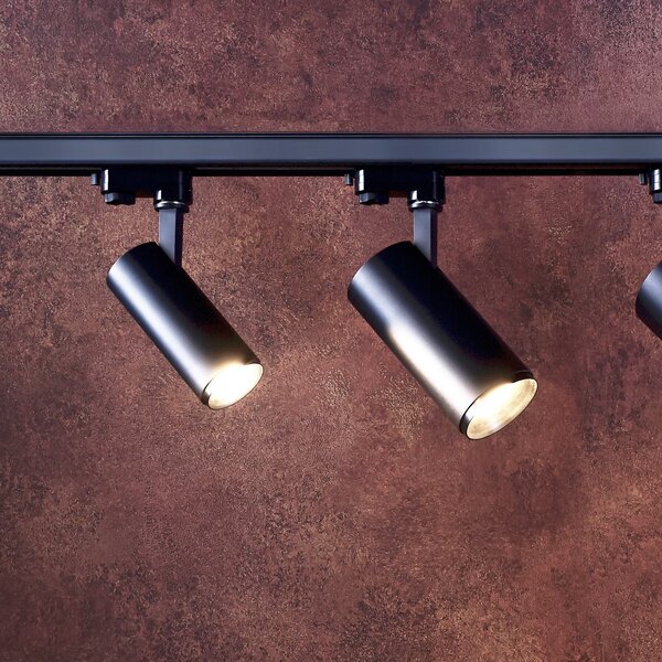 Deko-Light Spot LED pentru șină Lucea trifazic 30 W negru, reglabil, Negru, Hol, Aluminiu, Modern