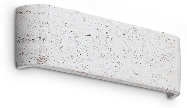 IDEAL LUX Aplică de perete Delta, culoare ciment, lățime 30 cm, 3.000 K, Maro / Rugină, Camera de zi / sufragerie, Beton, Modern, Perete unghiular