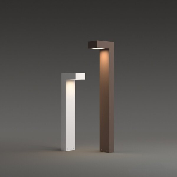 IDEAL LUX Bornă luminoasă LED Sirio, albă, înălțime 60 cm, metal, Alb, Aluminiu, Modern