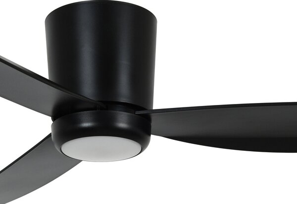 Beacon Lighting Ventilator de tavan cu lumină Array negru 137 cm silențios, reglabil, Negru, Camera de zi / sufragerie, Plastic, Modern