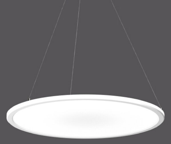 RZB Lampa suspendată Sidelite ECO Ø 58 cm opal 3.000 K, Alb, Studiu / Birou, Metal