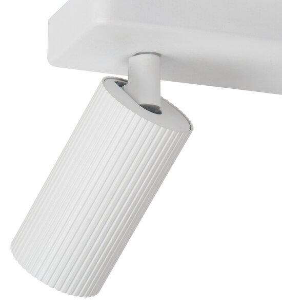 Lucide Clubs plafonieră, 2 becuri, alb, reglabil, Alb, Camera de zi / sufragerie, Metal