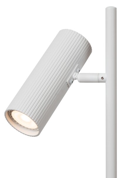 Lucide Clubs lampă de masă, cap rotativ și pivotant, alb, Alb, Camera de zi / sufragerie, Metal, Lumină de lectură