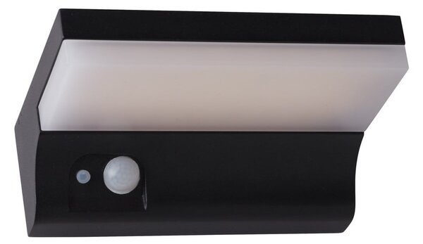 Searchlight LED solar de perete în aer liber 67417BK, Negru, Metal, Lumini solare