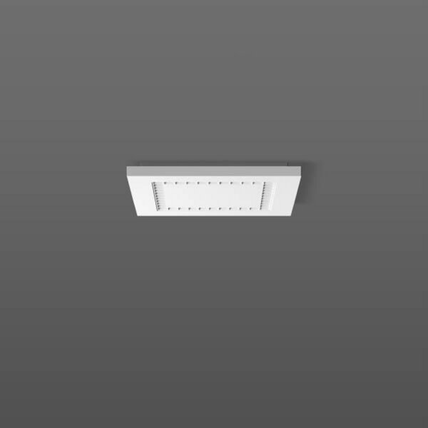 RZB Hemis Square plafonieră LED 25x25 cm 3.000 K, Alb, Hol, Plastic