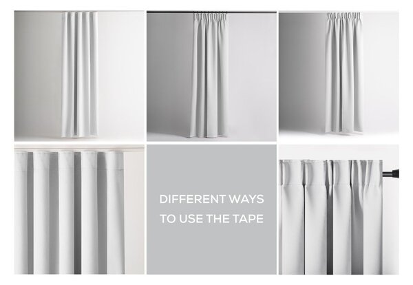 Draperie albă dimout (semi-opacă) 140x270 cm Kierra – Restilo
