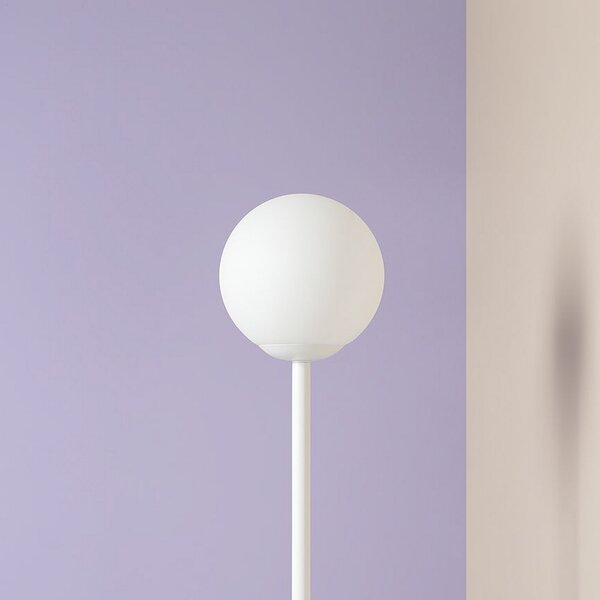 ALDEX Lampadar Joel, alb, cu 1 bec, Alb, Camera de zi / sufragerie, Metal