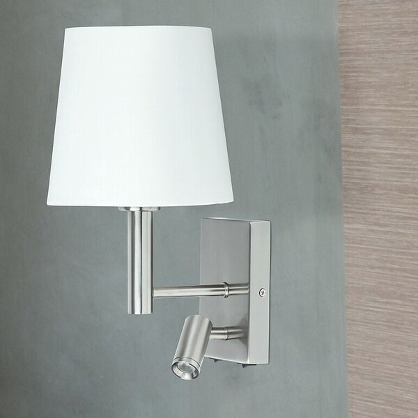 Rabalux Harvey lampă de perete 2x W alb-crom-satin 6539