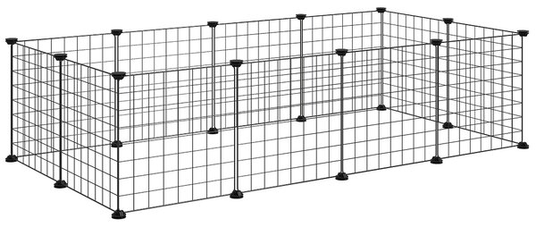 PawHut, tarc modular pentru animale, 35x35cm, negru | Aosom Romania