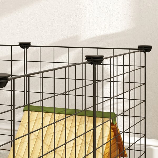PawHut, tarc modular pentru animale, 35x35cm, negru | Aosom Romania