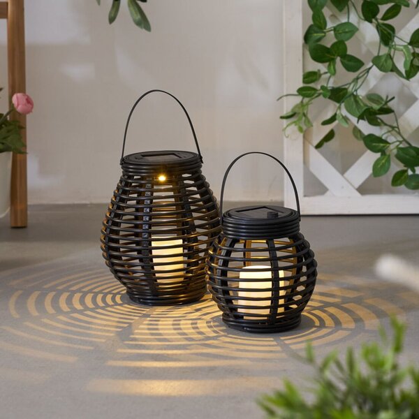 Pauleen Sunshine Glow LED lanternă solară, 2 bucăți, Negru, Plastic, Viața tânără, Lumini solare