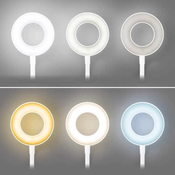 Brilagi - Lampă LED reglabilă cu clemă ORBELA LED/8W/5V 3000/4000/5000K albă